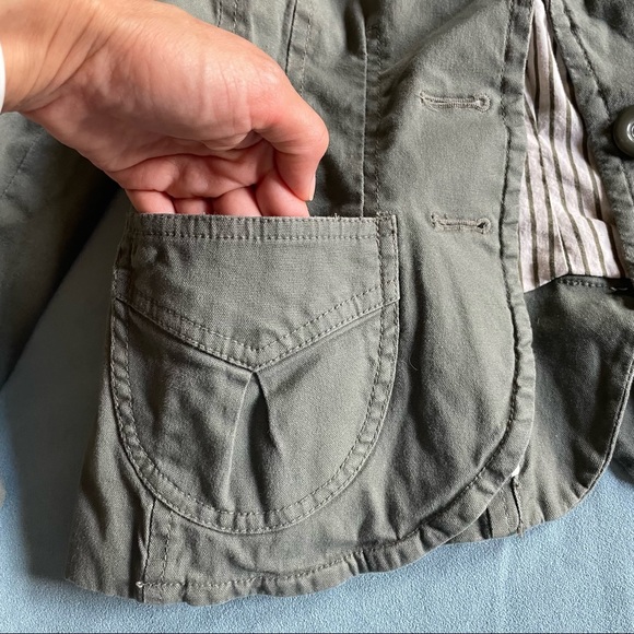 H&M Blazer - Olive Green, Size 4 - Picture 9 of 9